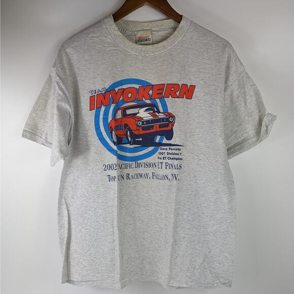 2002 Inyokern Mens Lrg T-Shirt Drag Race Division Finals Top Gun Raceway Fallon - Picture 1 of 11